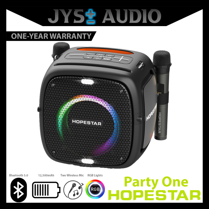 Hopestar Party One 80 Watts Portable Karaoke Bluetooth Speaker LED RGB ...