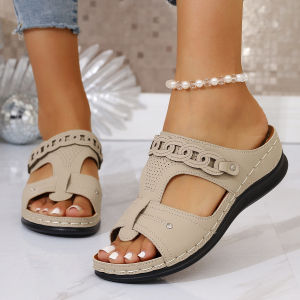 Free Shipping Plus-Size Wedge Sandals New Summer Styles WomenS Wedge Sandals Open-Toe Fish-Mouth Sandals WomenS Shoes WomenS Shoes