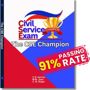 CSE Champion Civil Service Exam Reviewer Prep Kit - Comprehensive CSE Reviewer for Civil Service Success