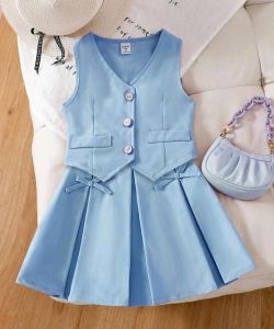 Lea Girl Vest and Ribbon Skirt Terno Set Coordinates nn