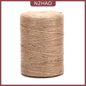 N2HAO Tự Nhiên Cây Gai Dầu Linen Dây Xoắn Vải Bố Đay Sợi Dây Thừng Sợi Dây Thừng DIY Thủ Công Trang Trí Nội Thất