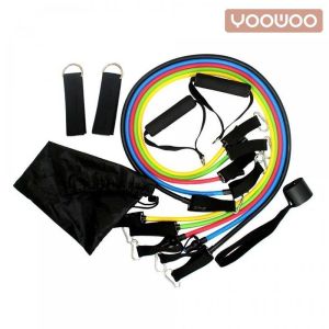 YooWoo Resistand band set 11pcs /11in1 Set tali fitness/Set tali gym/Band stretching