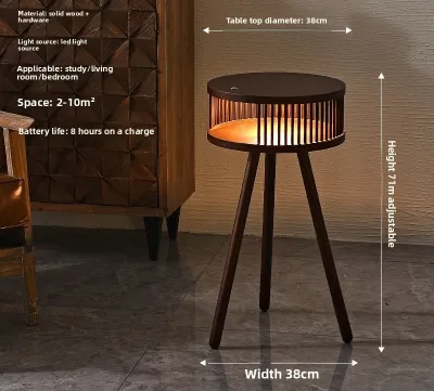 HEIKESZ log wind tea room solid wood floor lamp Japanese retro living room coffee table sofa side bedroom bedside bed and breakfast desk lamp