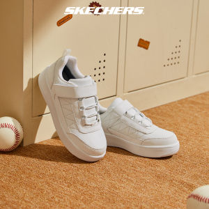 Skechers สเก็ตเชอร์ส รองเท้า เด็กผู้ชาย Court Classic Sport Court 92 Shoes - 405724L-WHT