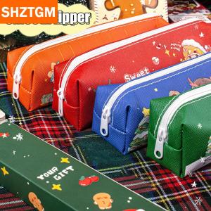 [COD] SHZTGM กล่องดินสอสุดน่ารักสำหรับเทศกาลคริสต์มาสกระเป๋าเก็บดินสอความจุขนาดใหญ่ลายการ์ตูนอุปกรณ์เครื่องเขียนของโรงเรียนของขวัญคริสต์มาสน่ารัก