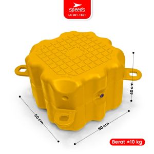 SPEEDS Kubus Apung Plastik HPDE 50x50x40cm Dermaga Apung Kuat Anti Slip Susun Float 001-1601