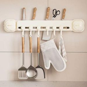 LSMSMAVDS ติดผนัง ชั้นเก็บของในครัว ไม่ต้องเจาะ ความจุขนาดใหญ่ ชั้นเก็บช้อนส้อม หลายฟังก์ชัน ไม่ซึมน้ำ ที่ยึดเครื่องตัดผนัง สำหรับบ้าน