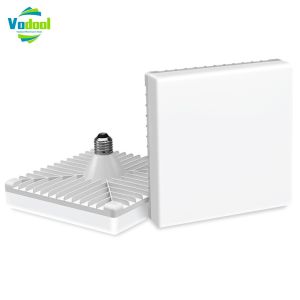Square LED Light Bulb 60W Energy Saving Bulb 6500K E27 Base Square Ceiling Lamp for Living Room Bathroom Bedroom Kitchen Hallway