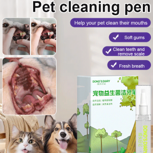 Pet Pampering Cleaning Pen Soft dualended design Dental pen to remove oral odor cleaning tool