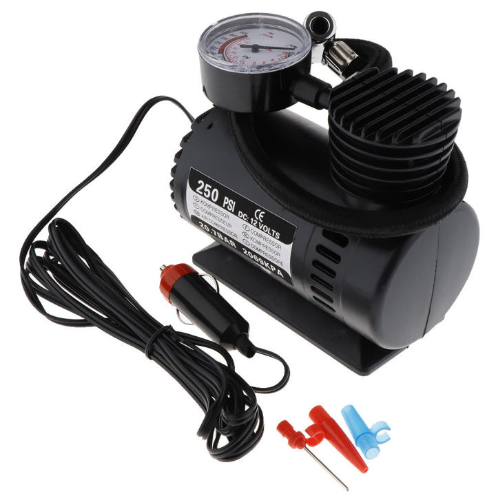 Portable Electric Mini 12V Air Compressor Pump Car Tyre Tire Inflator ...