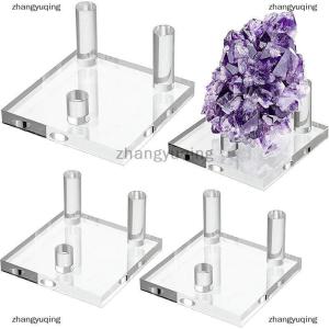 [COD] zhangyuqing Acrylic Display Stand Holder Suport Shelf Base For Minerals Rock Specimens Geode Stones Jewelry Small Collectibles Display Rack