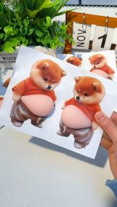 3D Shiba Inu Anti-Bump Sticker Child Safety Corner Protector Door Stopper Car Decor