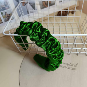 4CM WIDE WRINKLED HEADBAND 40 COLORS KOREAN STYLE - CONNYTAIL SCRUNCHIES