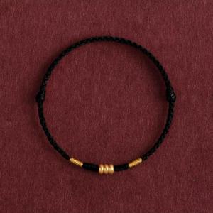 [fenggongshuode] Red String Handmade Woven Bracelet Lucky Charm Adjustable Bracelet Good Fortune Bangles Couple Best Friends New Year Gift