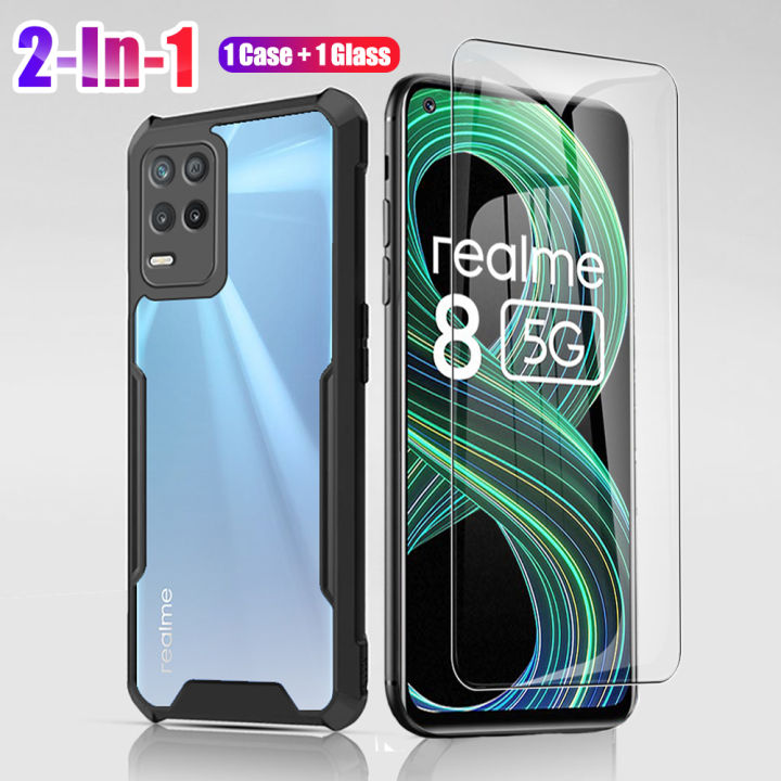Screen Protector Realme Glass Back Cover IN 360 Protection For