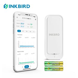 INKBIRD ITH-11-B Bluetooth 5.0 Thermo-hygrometer Temperature and Humidity Monitor IP65 Waterproof for Indoor and Outdoor Use