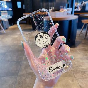 KONSMART Ốp Lưng Cho OPPO Reno 6 5G 4G Reno 6Z 5G 2021 Ốp Lưng Điện Thoại Doreamon Hoạt Hình Dễ Thương Ốp Lưng TPU Mềm Không Gian Sao Lấp Lánh Cho OPPO Reno6 Pro 5G 2021