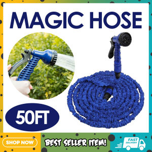 Magic Garden Hose Expandable Hose Pipe with 7 Function Flexible Magic Hose with Multifunction Spray Gun/Hose Hanger/Storage Bag/Hose Quick Connector 50ft / 100ft / 125ft / 15ft / 200ft