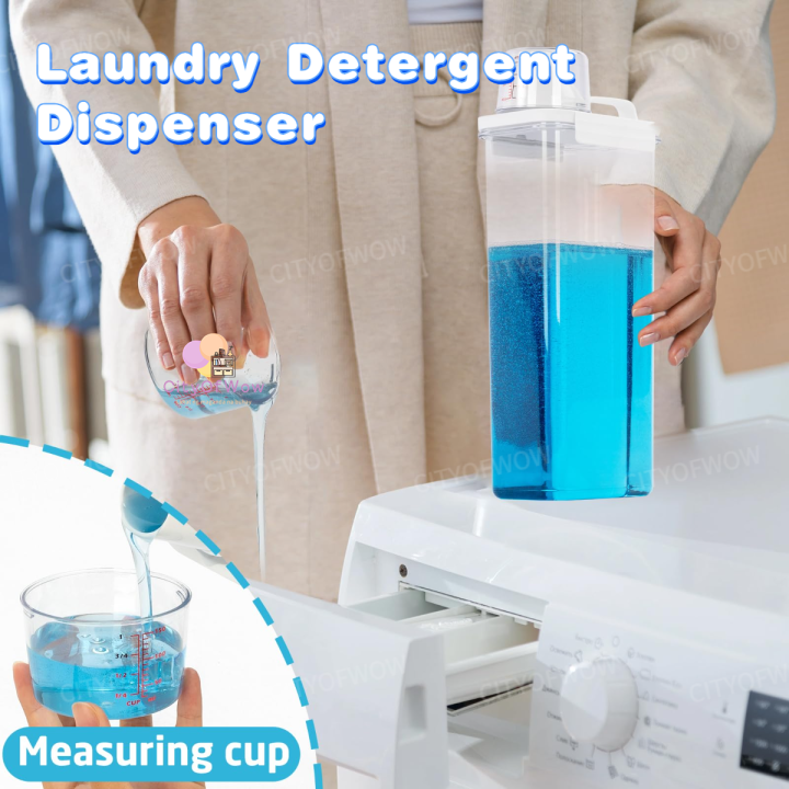 Airtight Cereal Container Washing Powder Storage Box Laundry Detergent