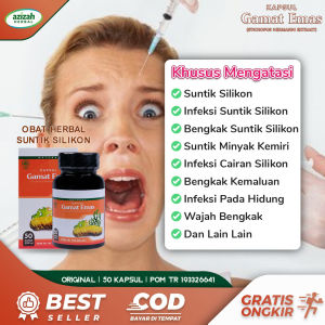 Obat Herbal Penghilang Suntik Silikon Pembersih Cairan Silikon Membengkak Mengecilkan Benjolan Akibat Suntik Silikon Menghilangkan Cairan Suntik Minyak Kemiri Di Wajah Hidung Dagu Area Kelamin Kapsul Gamat Emas Asli