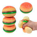 Burger Stress Ball 3D Squishy Hamburger Fidget Toys Silicone Decompression Silicone Squeeze Fidget Ball Fidget Sensory Toy 2022. 