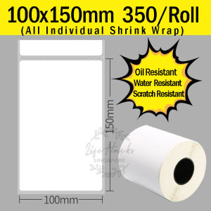 350s/Roll 100mm x 150mm Thermal Label Paper Sticker. Self Adhesive waterproof. 4" x 6"