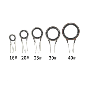 Cần câu cực dòng Hướng dẫn thay thế hướng dẫn đầu nhẫn wearproof mắt Nhẫn Gấp Thép không gỉ Hướng dẫn Nhẫn