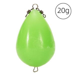 GOXBERK Glow Floating Ball Long-distance Night Fishing Fishing Float Long Throw Assist Ball Casting Aid Casting Bait Accessory Glow In Fishing Float Luminous Egg Float Noctilucent Float
