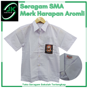 [JK] Harapan Aromli Baju Seragam Sekolah SMA - Baju Putih Pendek