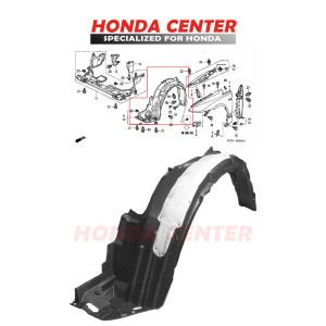 Inner Fender Spakbor Atas Ban Depan Kiri Kanan Odyssey Rb1 2004 2005 2006 2007 2008