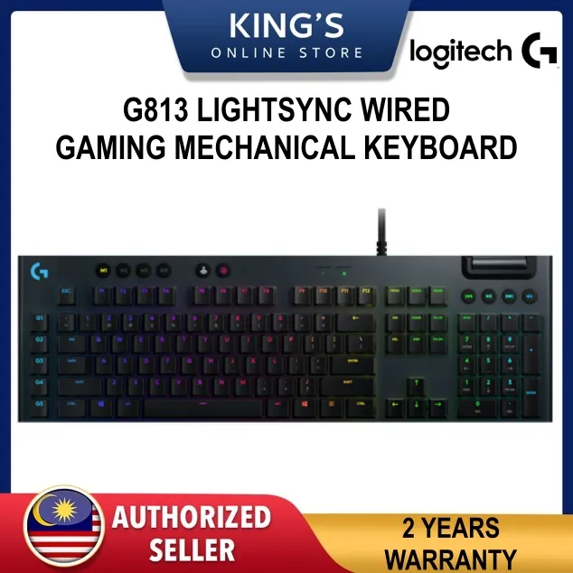 LOGITECH G813 LIGHTSYNC RGB MECHANICAL GAMING KEYBOARD