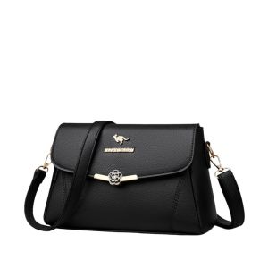 TAS SELEMPANG WANITA ABELLA TA1102B5 KULIT HITAM PREMIUM SLING BAG CEWEK BRANDED KOREA TERBARU