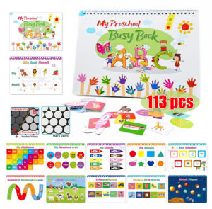 My First Busy Book Montessori Toys For Toddlers Educational Quiet Book Velcro Activity Binder Busy Board Learning Toys For Kids Education Books