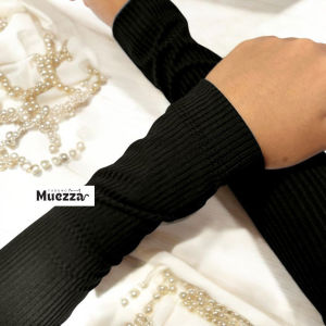 Handsock Long Ribbed Jersey Knit Fabric Comfortable Cooling Free Size Fit Size M Stretchable Muslimah fashion