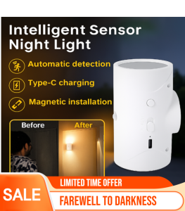 Induction Night Light Magnetic Charging Large Capacity Human Body Intelligent LED Light Home Corridor Light/ 人体感应灯/ Cahaya Sensor Badan Manusia