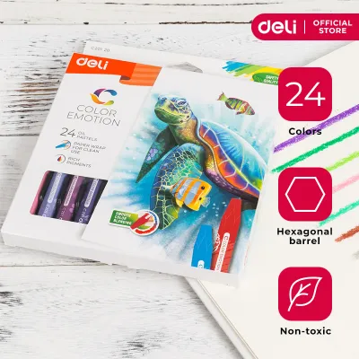Deli EC20120 Oil Pastels 24 Colors