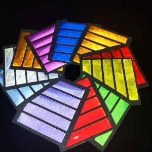 PENGQ พีวีซี สะท้อนแสงกลางคืน สติกเกอร์รูปลอก ความปลอดภัยการจราจร สกู๊ตเตอร์จักรยาน เหนียวสุด 1000 มกราคม - 2400 มกราคม",