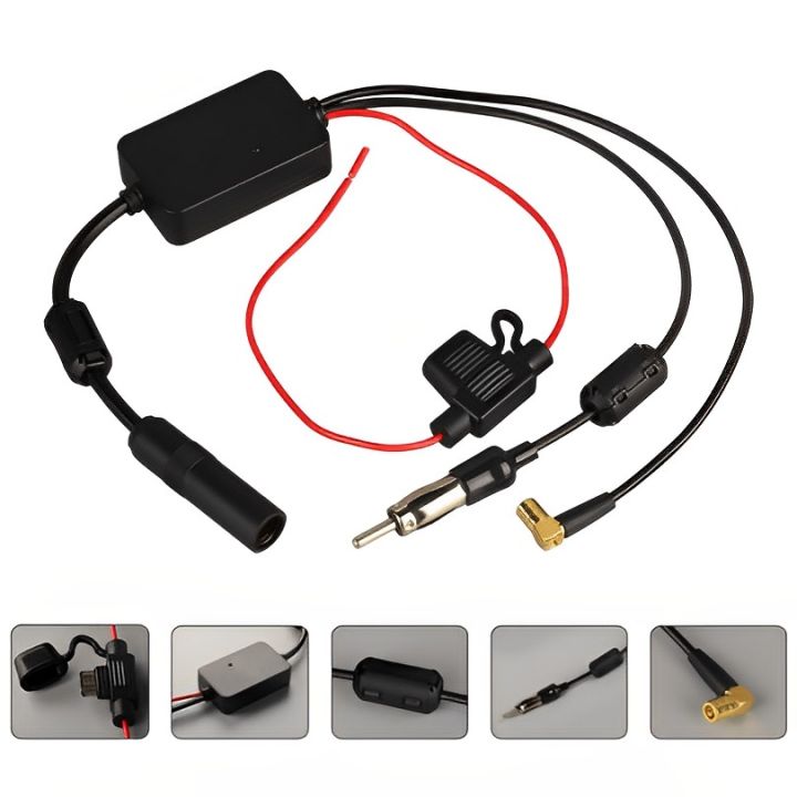 12V Universal DAB FM AM Car Signal Amplifier Antenna Stereo Radio Anti