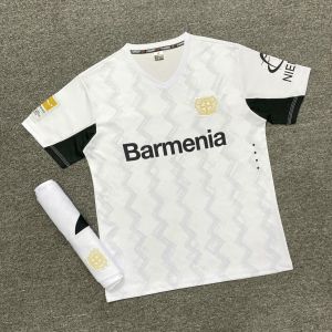 Quần Áo Bóng Đá Bayer 04 Trắng JustPlay Chất Vải Thun Lạnh Thoáng Mát Thoải Mái Siêu Đẹp A33