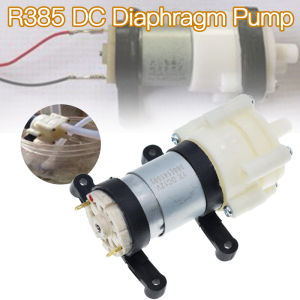 DC6-12V R385 Aquarium Fish Tank Round Water Air DC Diaphragm Pump Aquarium Air Pumps Accessories