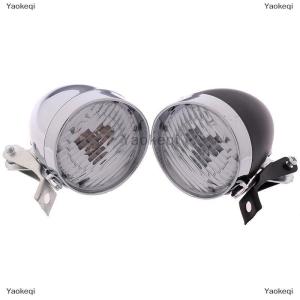 [COD] Yaokeqi 3 LED Retro Bicycle Bike Front Light Headlight Vintage Flashlight Lamp