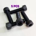 Set 5 Bu Lông Thép Lục Giác Chìm Đầu Trụ 8mm x 30mm Độ Bền 12.9 Màu Đen. 
