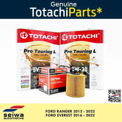 [2012 - 2022] Ford Ranger Change Oil Package - [2016 - 2022] Ford Everest Change Oil Package - Totachi Fully Synthetic Motor Oil 5W30 (8 Liters) + Motorcraft Oil Filter