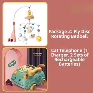 2025 Đồ chơi nhạc xoay cho giường chuông cho bé đồ chơi an ủi treo di động cho trẻ sơ sinh phát triển nhận thức phụ kiện thời gian chơi 0-1 tuổi