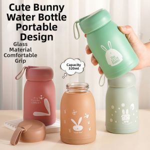 NOBLELYN 10.8oz/320ml Mini Water Bottle Pocket Design with Handle Vacuum Cup Portable Durable Thermal Cups For  and Cold Drinks