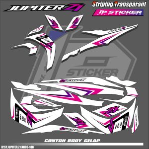 (COD) STIKER STRIPING MOTOR YAMAHA JUPITER Z1 - LIST GRAFIK SIMPLE WARNA VARIASI DESAIN IP.RACING HOLOGRAM DAN TRANSPARAN BISA COD IP.KODE-180