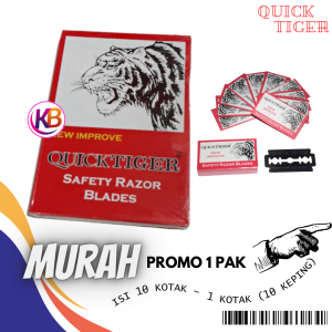 Silet Quick Tiger / Pisau Silet Cukur / Silet Cukur Quick Tiger / Refill Silet Cukur Super Kuat Tajam / Quick Tiger Razor Blades / Keep Blessing