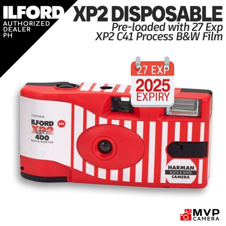 ILFORD XP2 400 C41 Process Black and White B&W SingleUse Disposable
