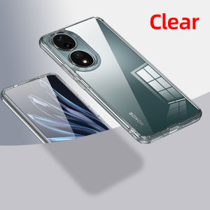 UFLAXE ICEY - For Honor 90 5G Case - CLEAR ANTI-YELLOW Matte Shockproof Hard Case Anti-Fingerprint Slim Phone Case