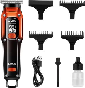 Alat Cukur Elektrik Kemei KM-658 LCD Display Mesin Pangkas Rambut Super Tajam Hair Clipper Trimmer Rechargeable - TOKO SINAR AUDIO